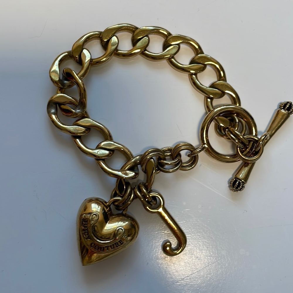 Juicy Couture gold charm bracelet